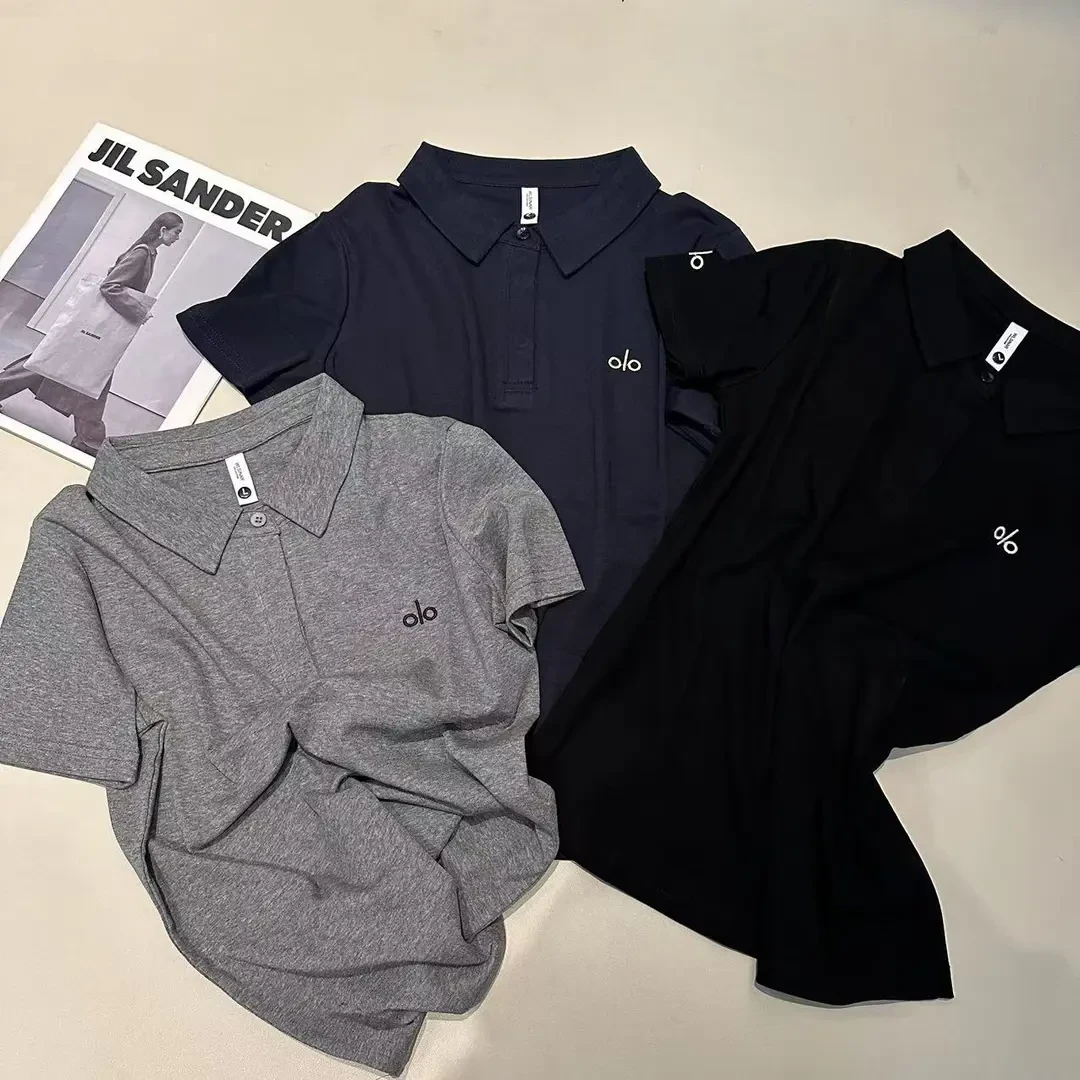 《姚家优麦汇》Y5787夏款衬衫领设计感时尚百搭短袖显瘦上衣款t恤女