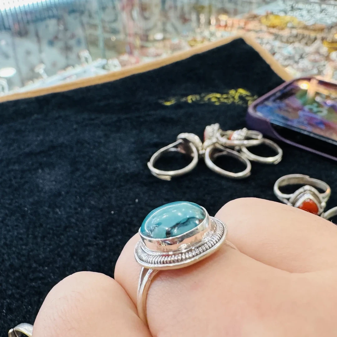 925银戒指 925银精美时尚简约小众古风戒指