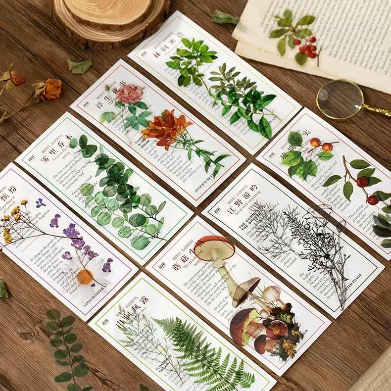 【清仓】语闲PET贴纸包 莫奈花园系列 植物手帐日记DIY素材装饰贴