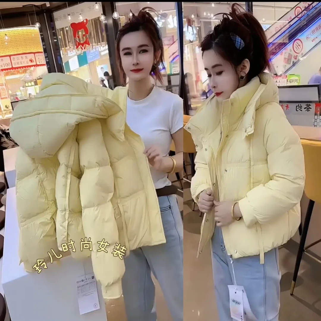 连帽时尚冬季新款高品质连帽短款女小个子学生气质保暖外套