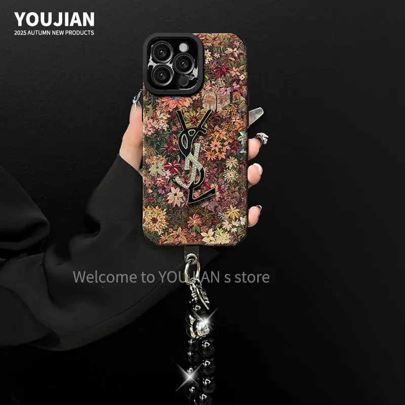 花海秘境创意潮牌网红防摔手机壳适应苹果华为vivo小米OPPO手机壳