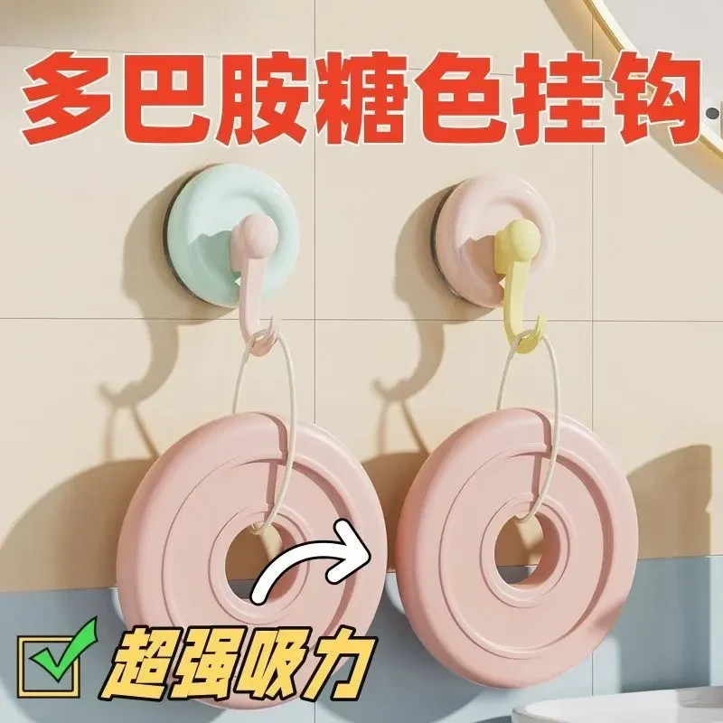 吸盘挂钩免打孔强力承重宿舍浴室卫生间墙壁毛巾厨房收纳无痕粘贴