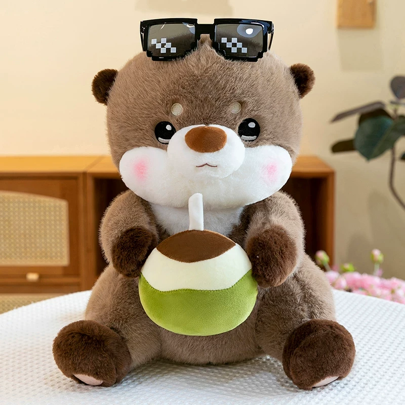 可爱小水獭玩偶毛绒玩具公仔摆件安抚陪伴睡娃娃儿童男女生日礼物