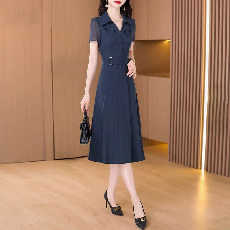 拉夏贝尔连衣裙女款爆款2025新款轻奢小众高级感气场强大女装裙子