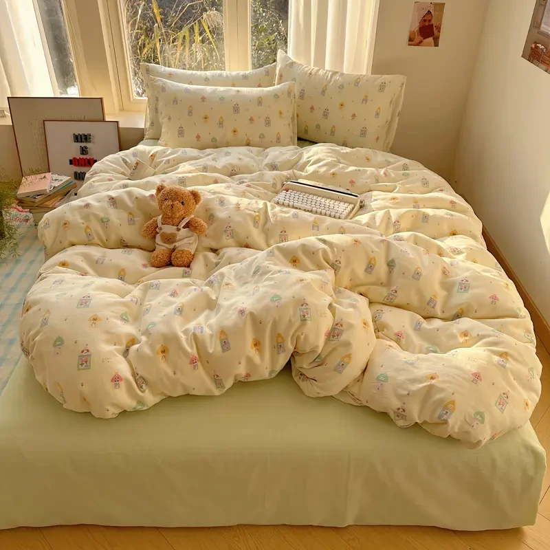 2025新款全棉双层纱四件套