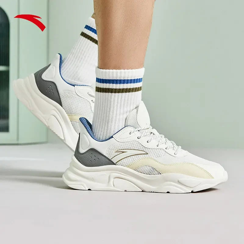 安踏小千禧情侣时尚休闲减震板鞋欧若风男女百搭潮流轻便运动鞋