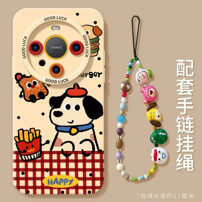 汉堡小狗适用华为mate70pro手机壳mate60的新款mate40epro保护套p