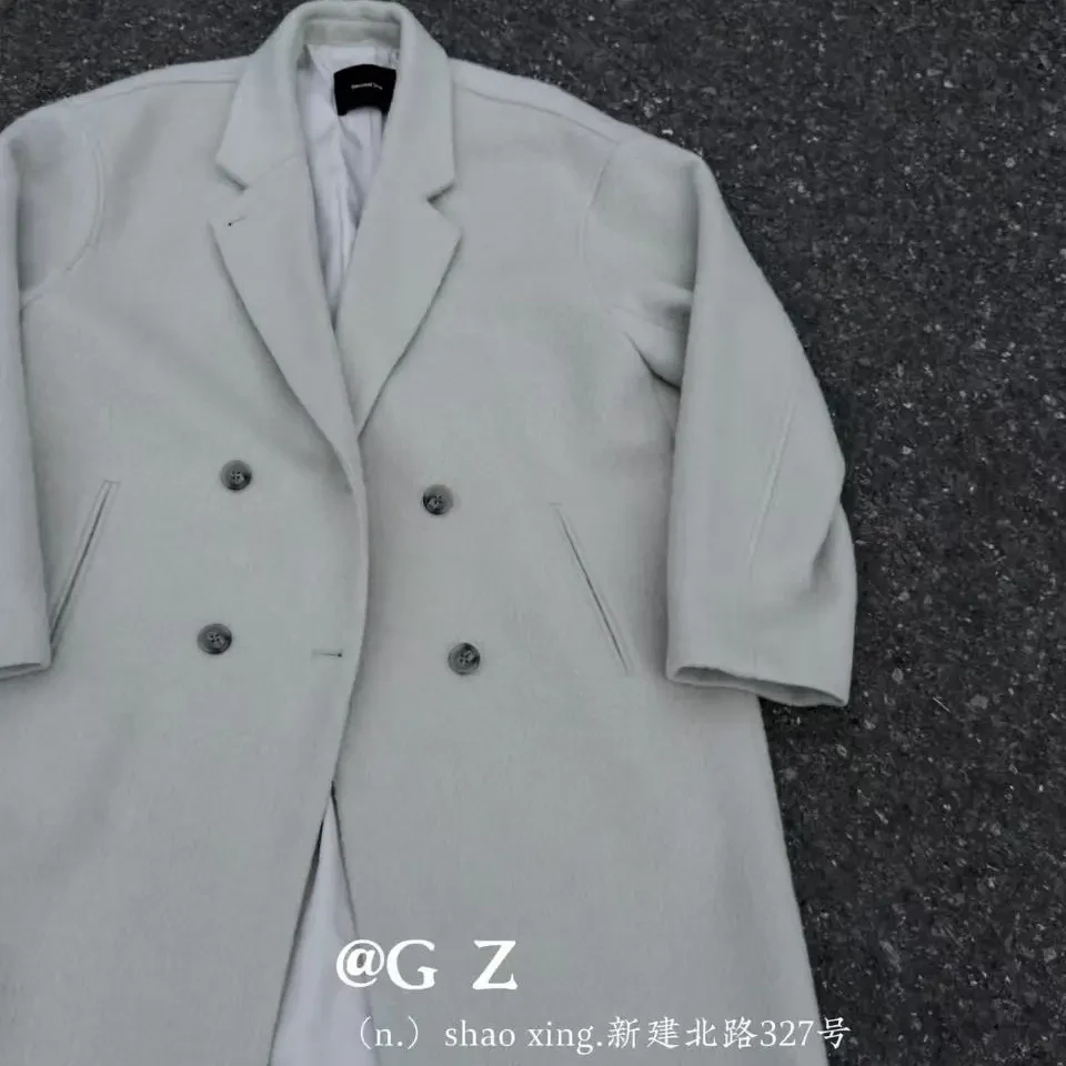 850 中长款宽松女士羊毛大衣