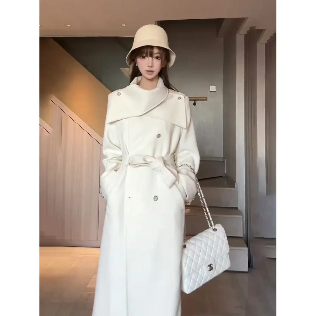 洋气甜美风韩版毛呢外套冬季新款高级感气质小众时髦洋气设计