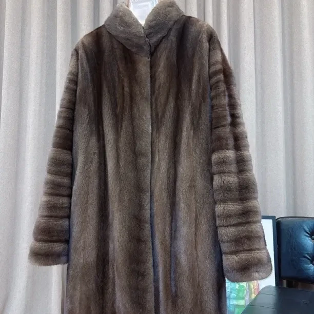 全抽刀工艺宽松阔版立领长款衣长83胸围114