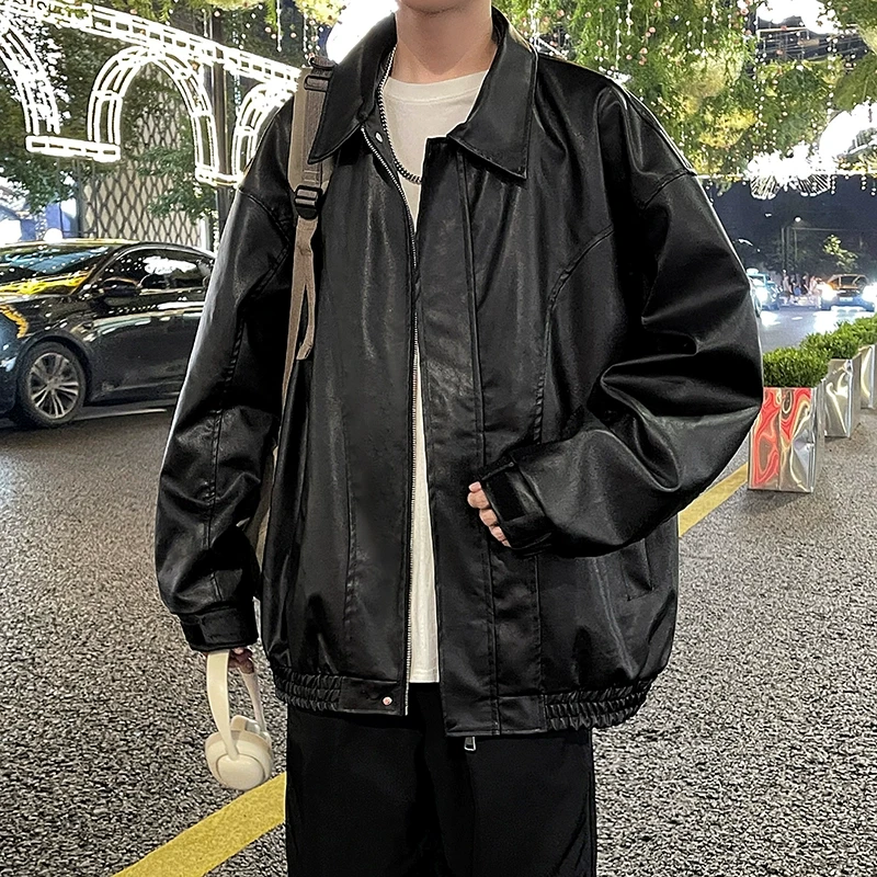 百搭夹克宽松潮流韩版上衣男士休闲春秋季痞帅学生港风帅气