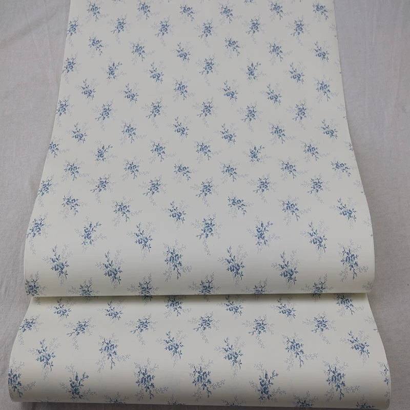 美国WQ原装进口现货壁纸现代简约美式田园小花小清新卧室墙纸CTG