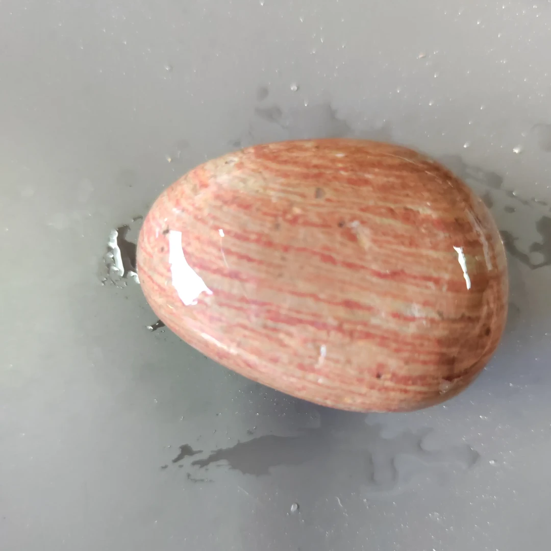 精美天然纹路石手玩摆件石