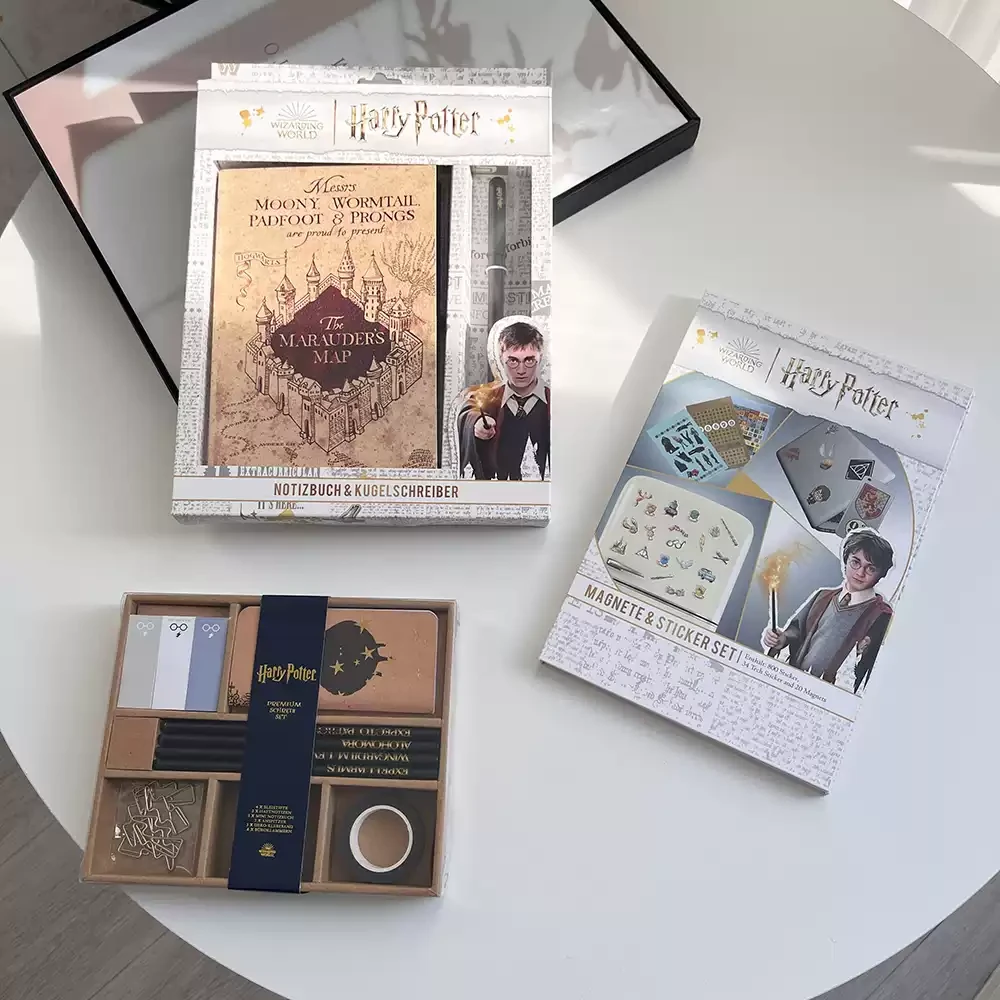 哈迷集合！少量！霍各沃兹魔法文具学写笔记本笔卡通冰箱贴纸套装