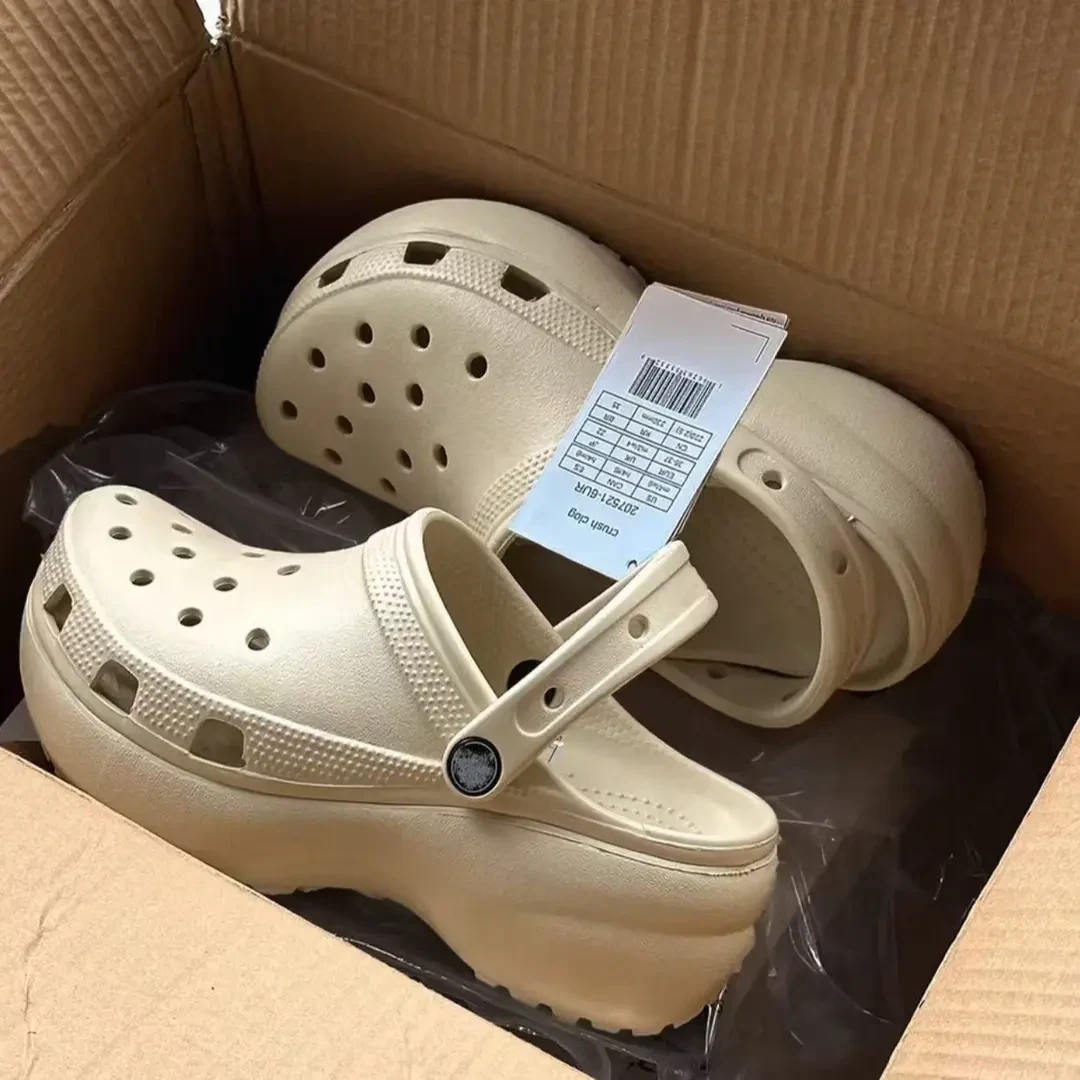 云朵洞洞鞋杨幂同款厚底增高女鞋沙滩凉拖鞋-01