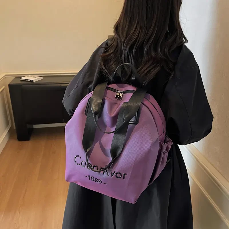 大容量女士多功能托特包超轻款拉链款手提款百搭双肩包单肩包H109