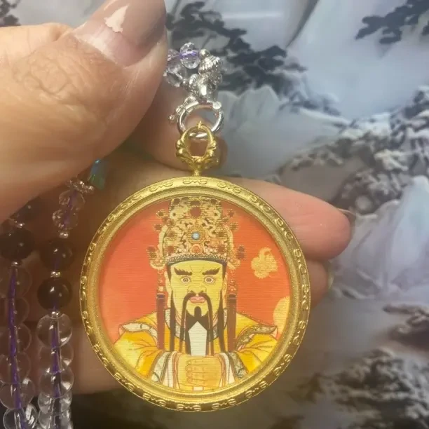 五台山龙五爷复古风可描金嘎呜盒