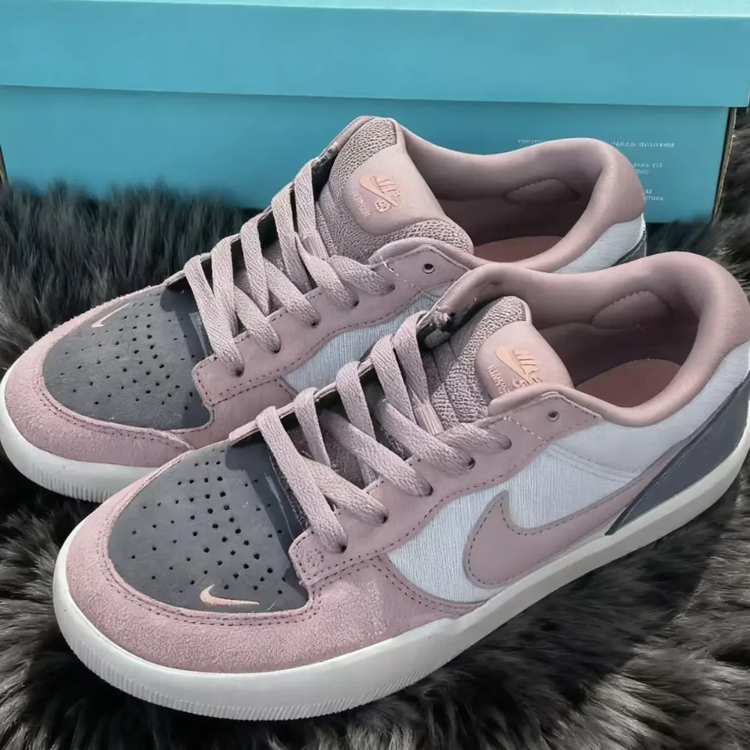 Nike SB FORCE 58 粉紫 男女同款 低帮生活休闲板鞋 DV5477-010