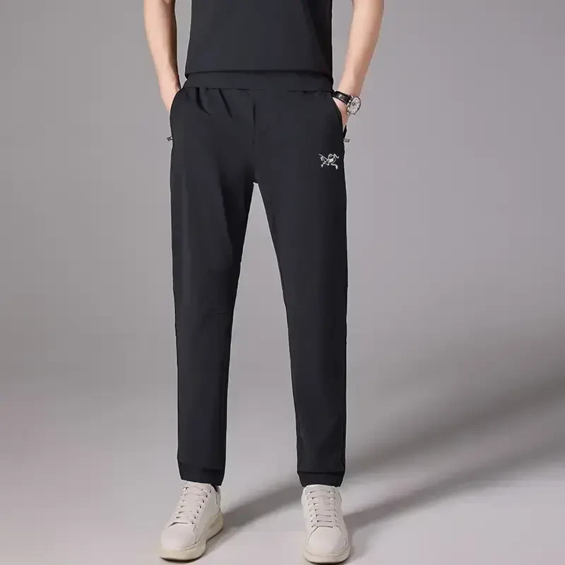 【清仓折扣】鸟家夏季运动冰感美式痞帅冰丝透气速干裤休闲裤长裤男