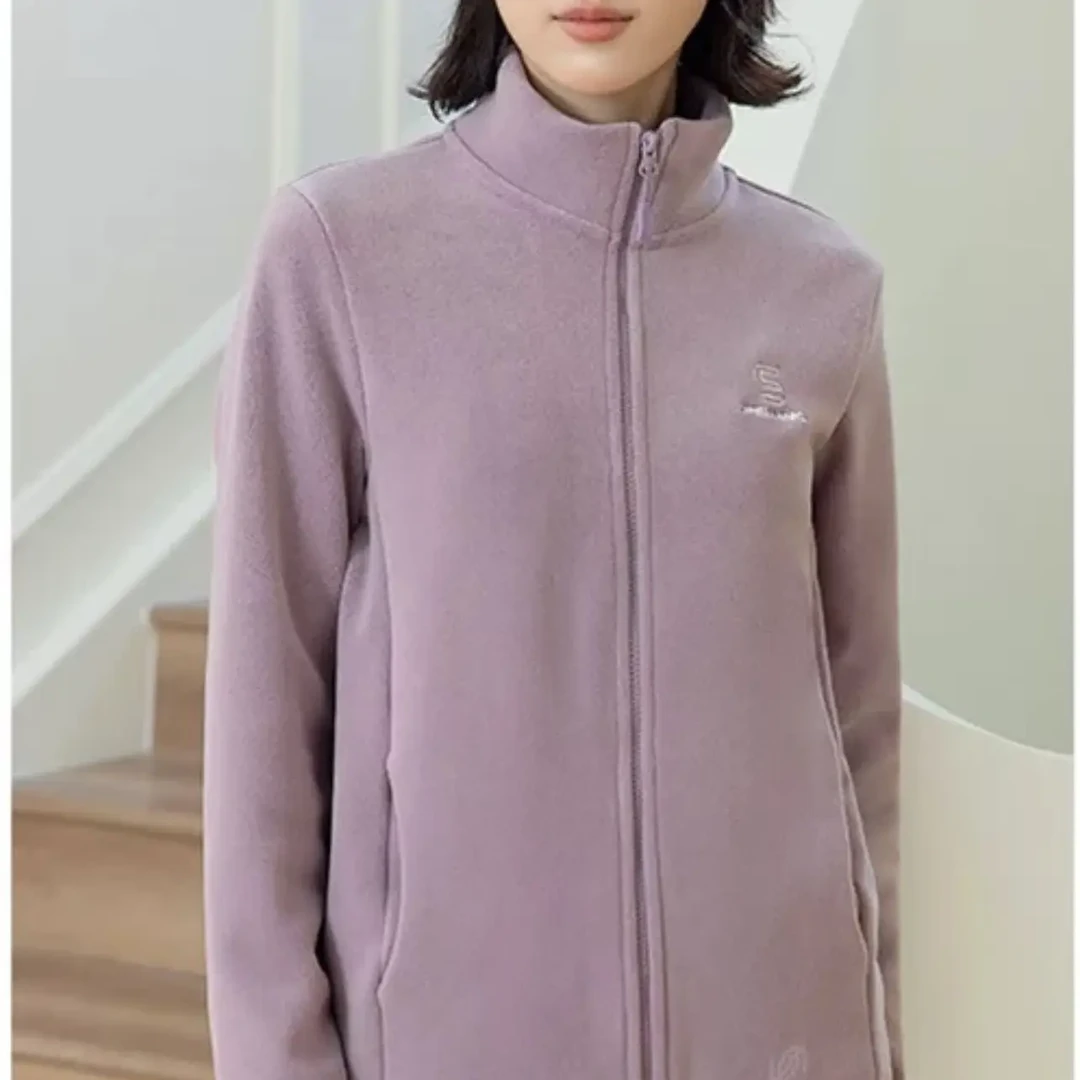 9966女款秋冬季奥利绒抓绒加厚立领休闲户外运动保暖外套