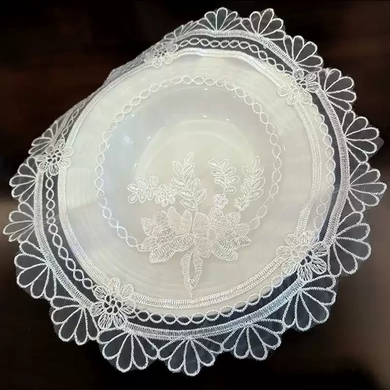 【新疆包邮乌市直发】6张法式绣花餐盘垫装饰蕾丝桌布