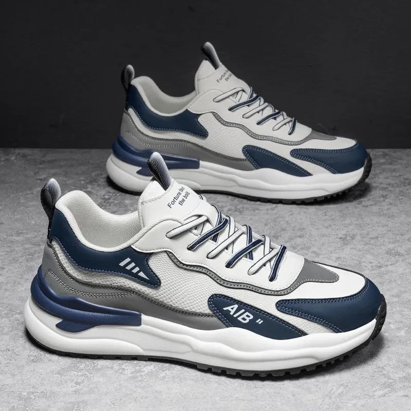 2025春季新款潮流轻便时尚百搭阿甘鞋老爹运动鞋透气不臭脚男鞋