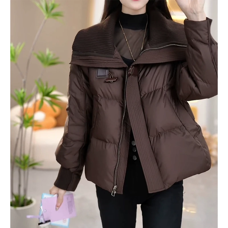 法式复古棉袄女爆款2025冬季新款洋气时尚保暖棉服小个子大码棉衣