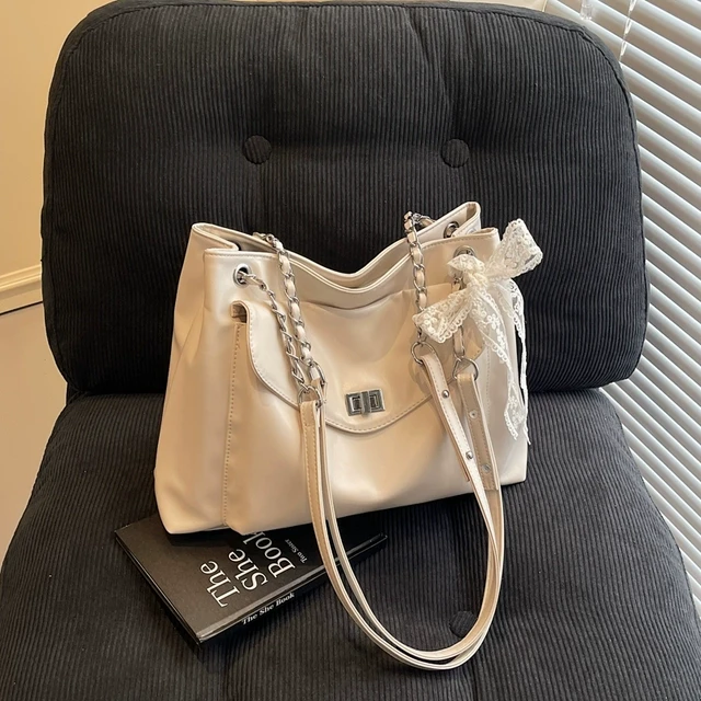 韩版时尚托特包包女2025新款高级感油蜡皮通勤包大容量单肩斜挎包