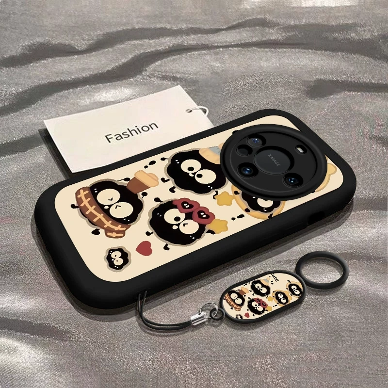 戴帽煤球适用于华为Mate60手机壳60pro+防摔新款卡通Mate60Pro高