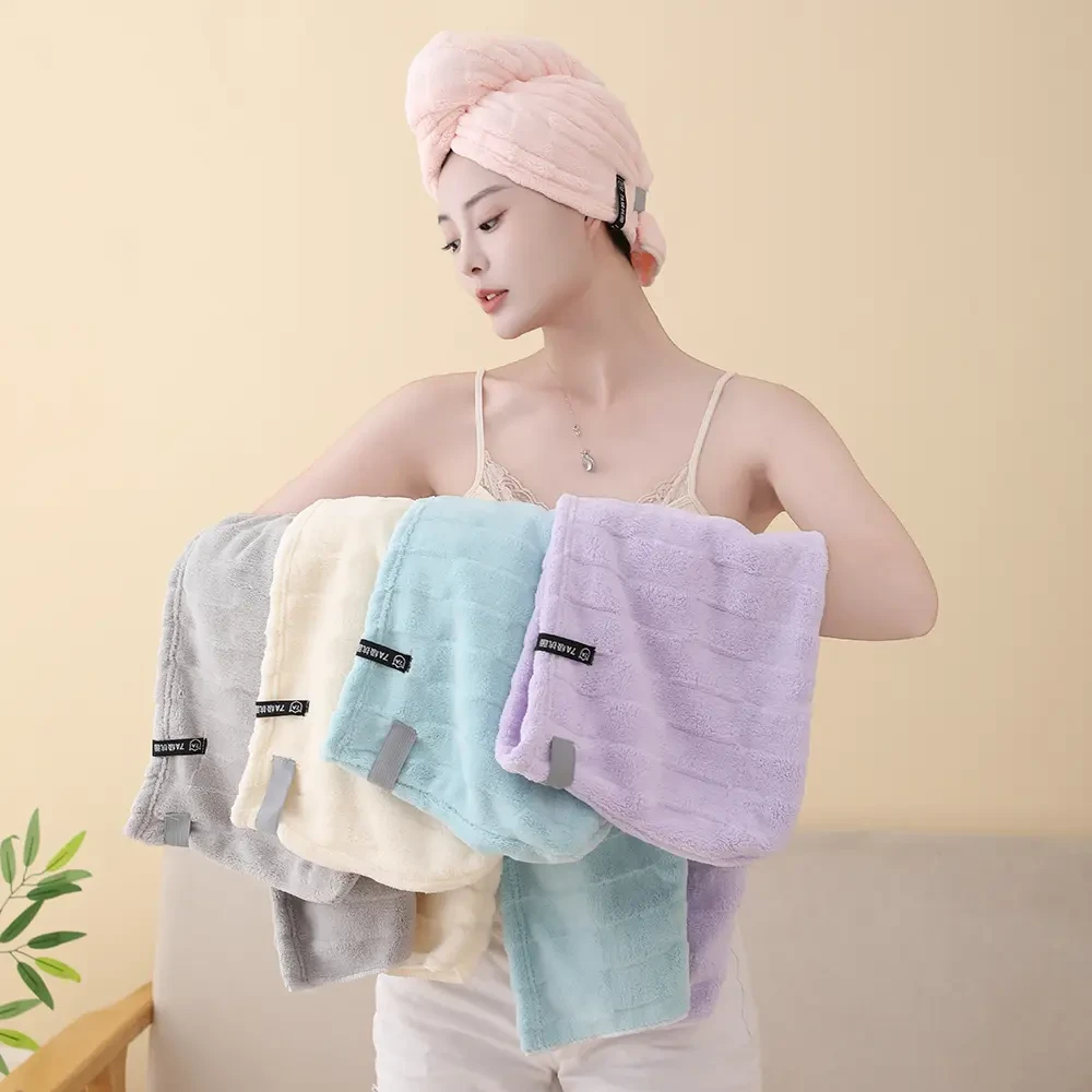 【新款法式干发帽】加大加厚超强吸水干发巾透气性好速干包头发浴帽