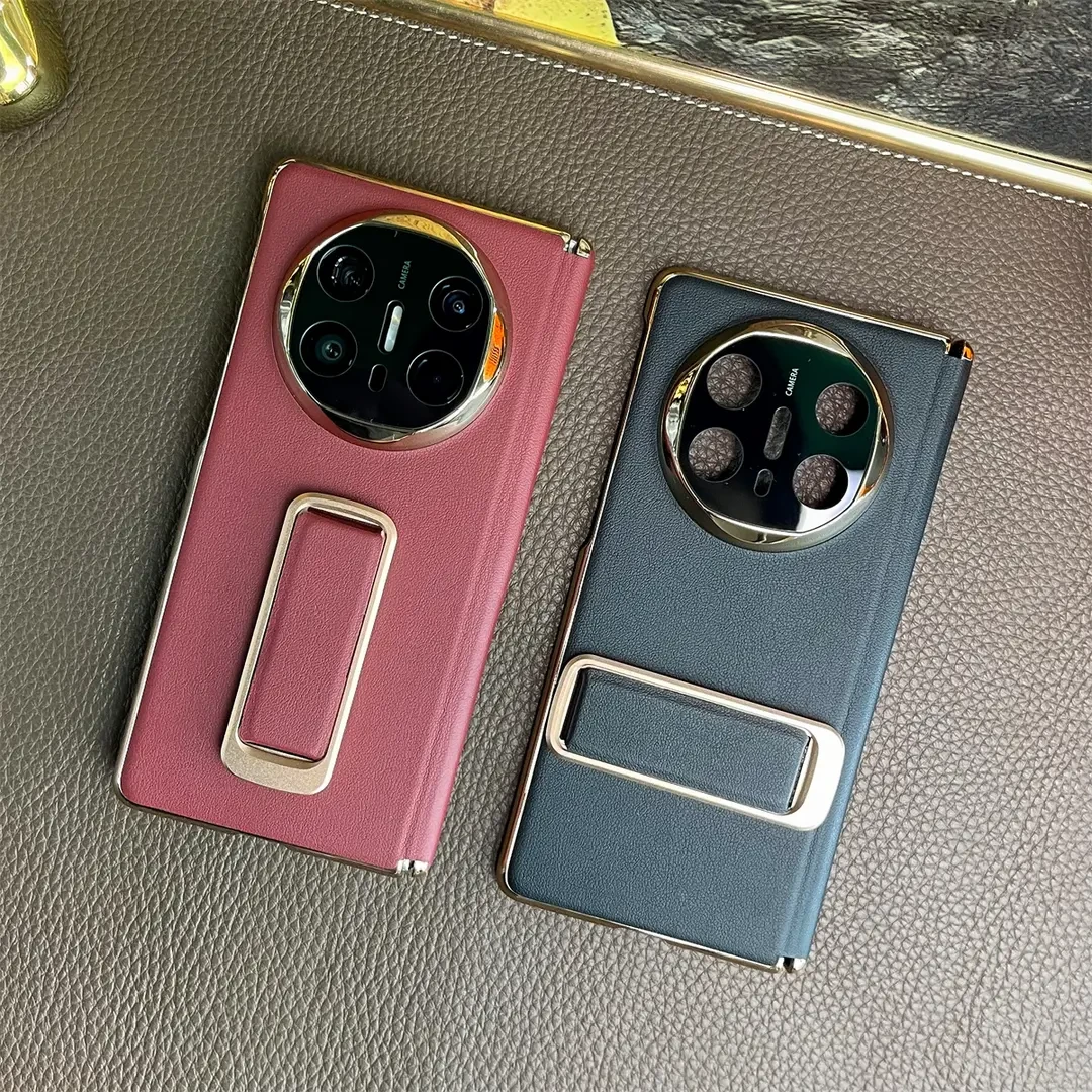 腕带旋转支架适用MateX6手机壳X5典藏版轻奢素皮高档防摔中轴后壳