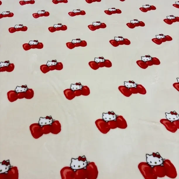 冬季加厚Hello Kitty法兰绒毛毯沙发 毛毯