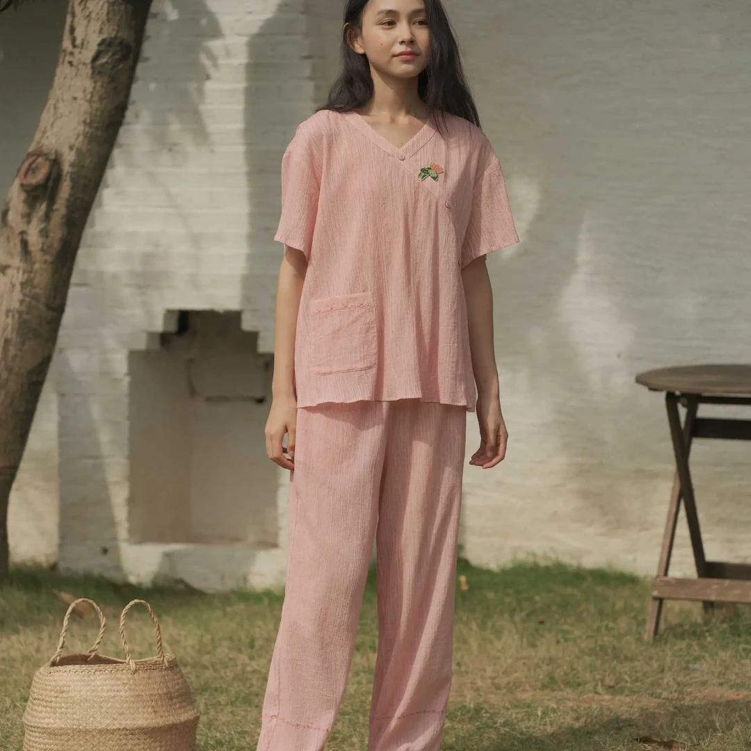 《蟲子姐姐专属》朵朵可可女251-166家居舒适透气居家家居服套装