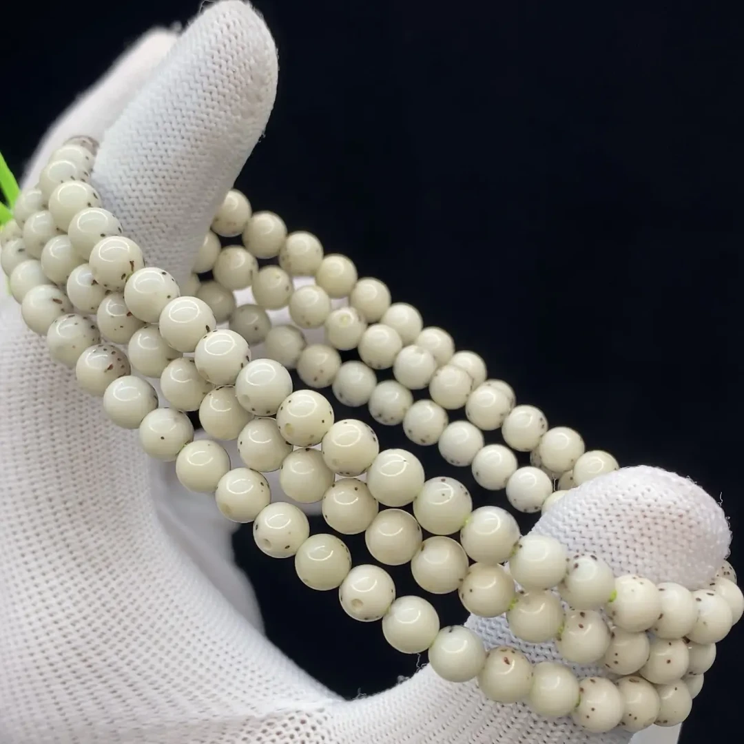 【A452】海南原生态星月菩提手串【大留白龙蛋】6X5，【一物一图】