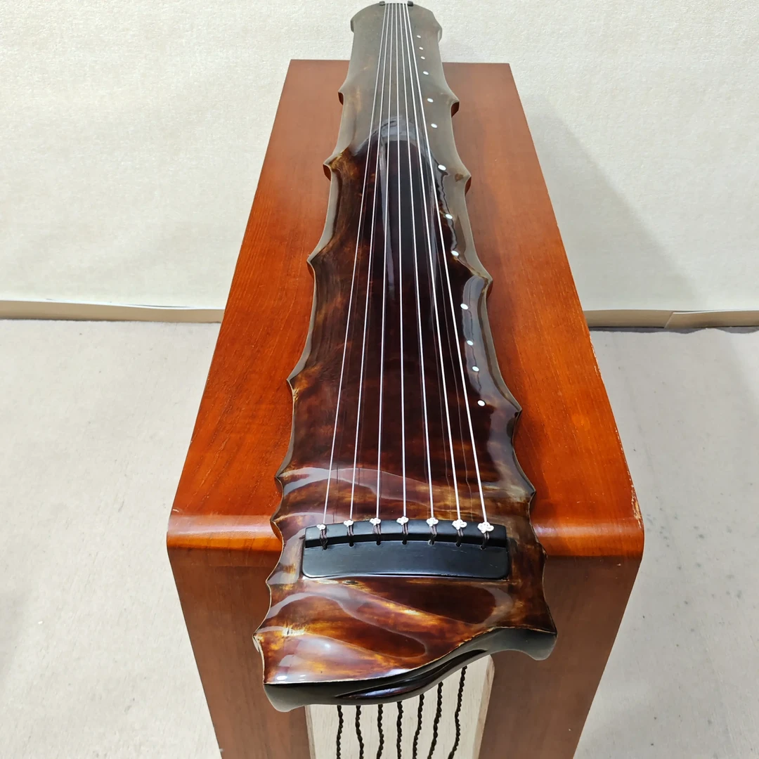 纯手工老杉木生漆鹿角霜竹节式古琴演奏考级初学收藏专用