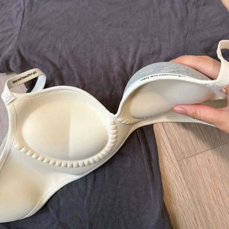 无痕内衣女聚拢小胸显胸大加厚胸专用胸罩收副乳防下垂性感文胸
