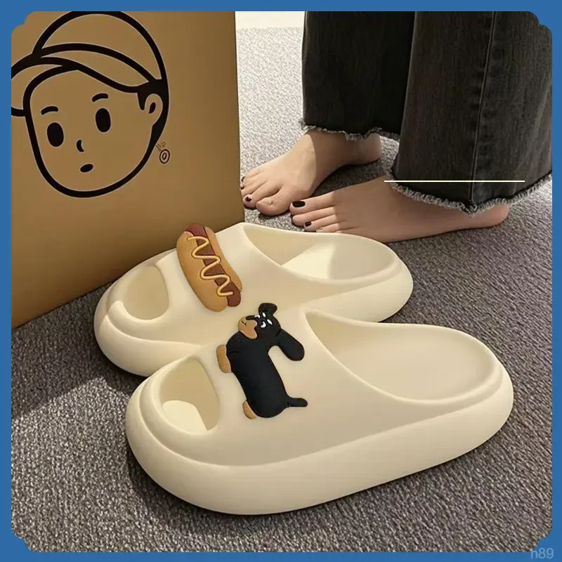 2025厚底拖鞋女款浴室防滑耐磨凉拖室内居家新潮舒适外穿小狗