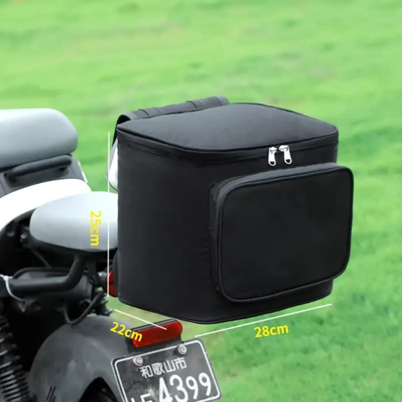 可放半盔挂包电动摩托车储物包后尾包箱座包放半盔防水车小车挂包