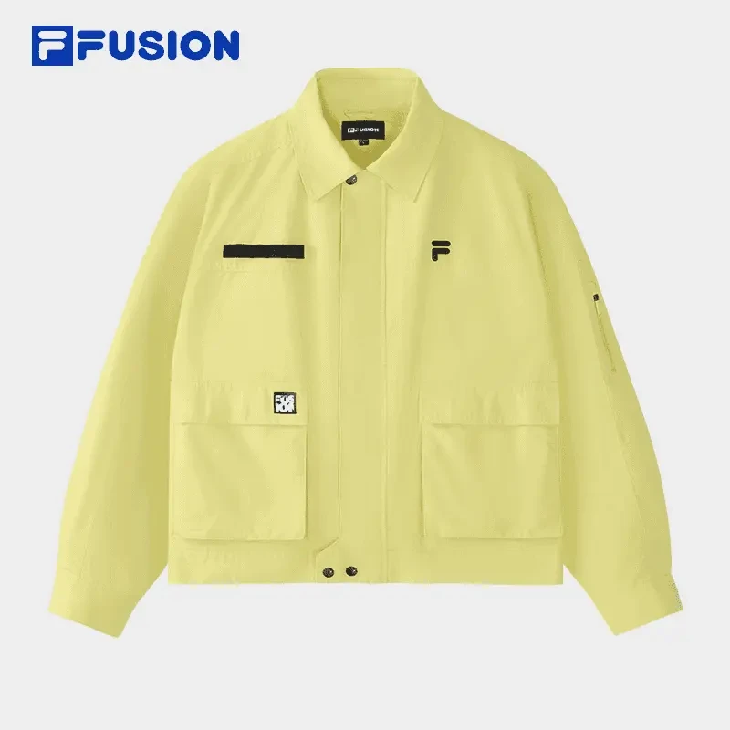 FILA/斐乐潮牌情侣款春秋运动户外休闲宽松工装夹克T11M443701