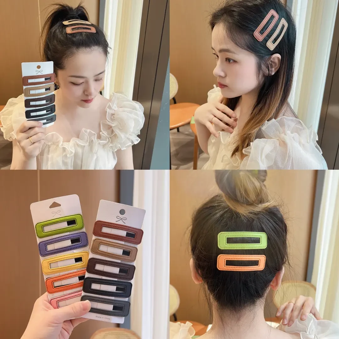简约气质前额刘海碎发卡一字夹女侧边夹bb夹头饰儿童碎发夹彩色