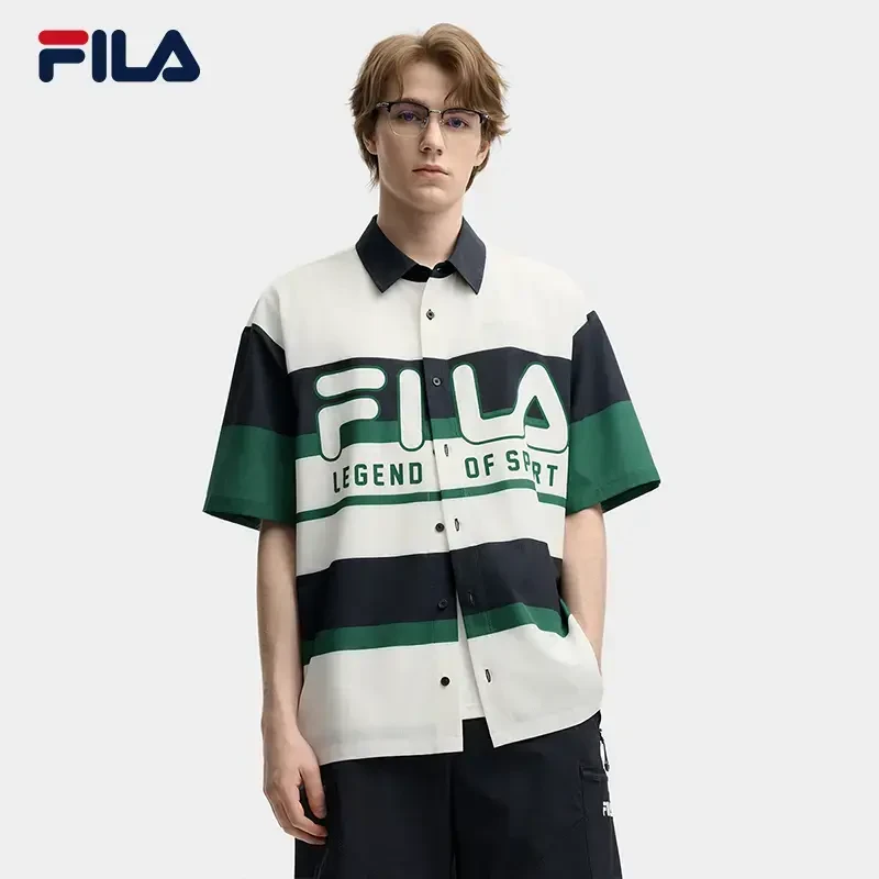 Fila/斐乐男装夏日穿搭潮流复古时尚短袖POLO衫男夏季F11M539402F