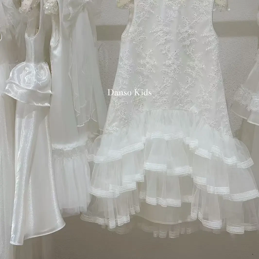 女童连衣裙夏季公主风仙女裙无袖设计网纱蓬蓬纱洋气童装