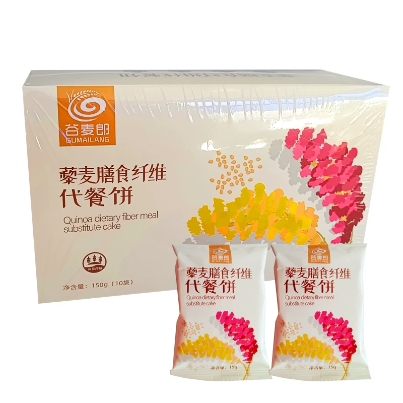 gumailang/谷麦郎藜麦饼干早餐代餐饱腹随身即食零食小吃休闲食品
