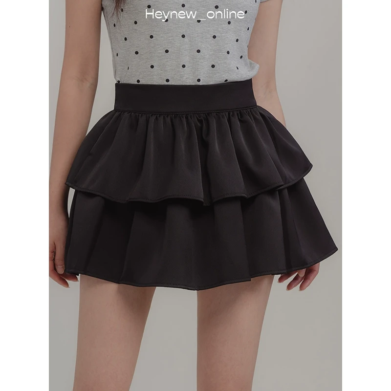 【年底宠粉福利】纯欲辣妹蛋糕半身裙荷叶边蓬蓬裙短裙-4C654