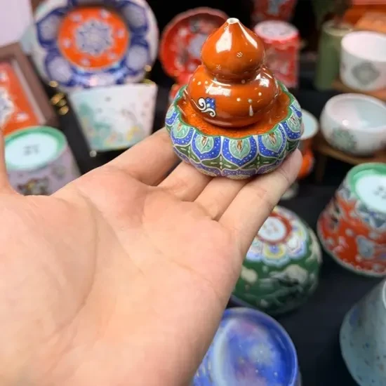 盖置➕香插珐琅彩