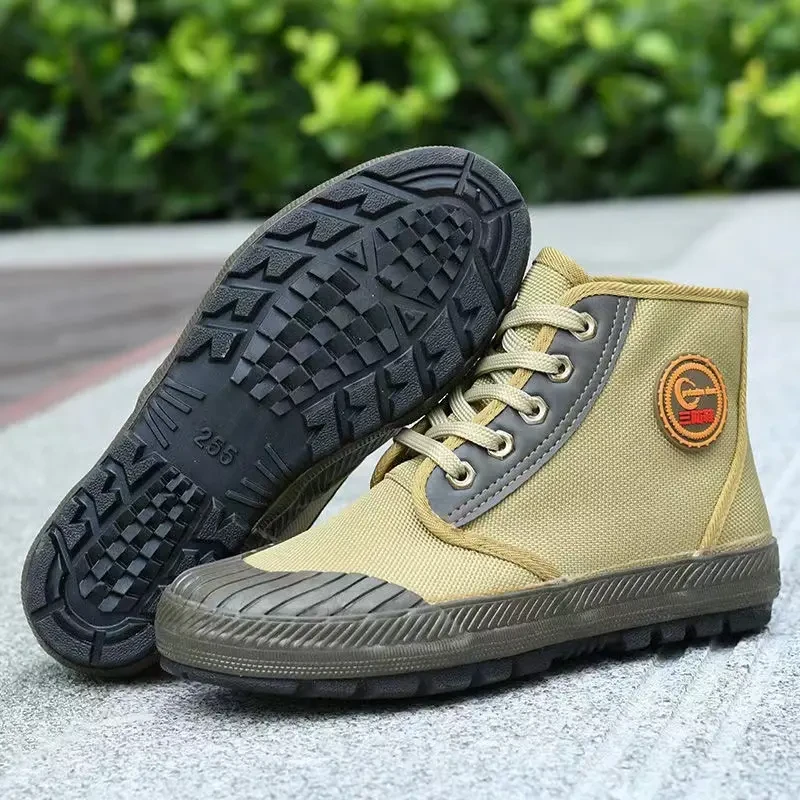 三防工地劳保鞋高帮电焊工农用鞋男解放鞋防油防污工地鞋工装鞋