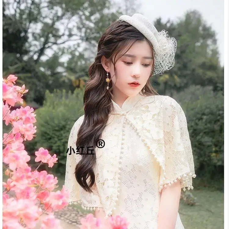 旗袍帽子复古民国网纱礼帽女头饰新娘面纱名媛旗袍礼服发饰万圣节