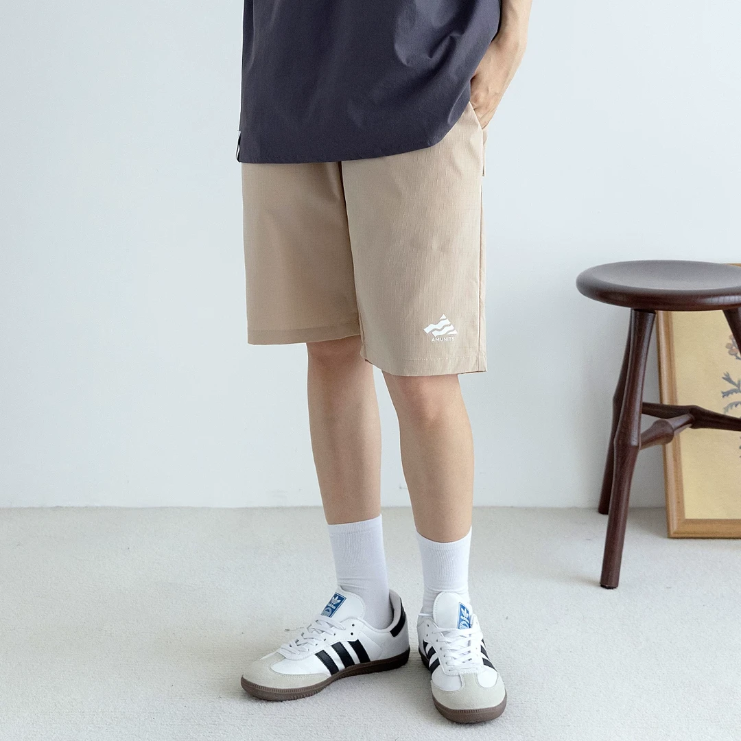 2025小方格运动短裤日系男女款潮流宽松休闲秋季户外舒适五分裤男