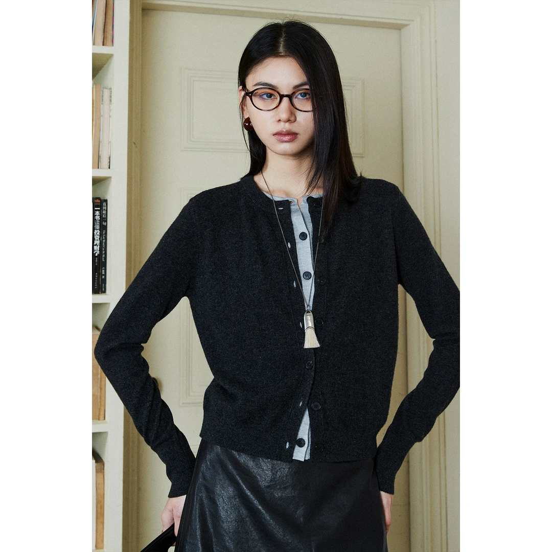 MRS Studios 康赛妮X德国扬子Biella 假两件叠穿开衫