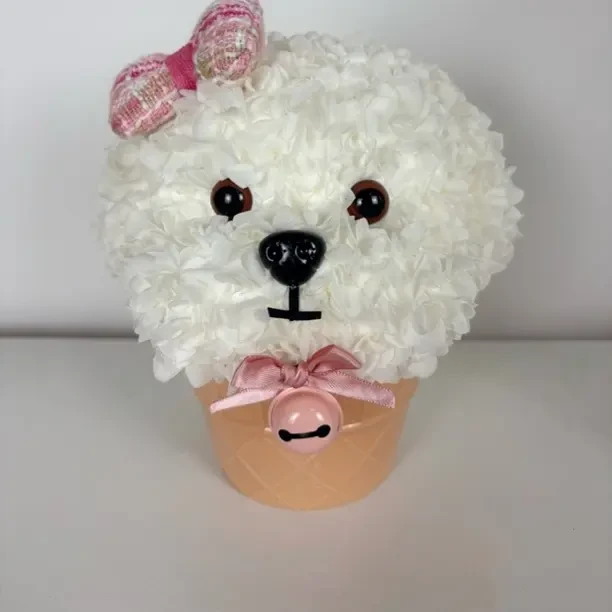 永生花狗狗礼盒冰淇淋甜筒花束送女友闺蜜生日礼物情人节圣诞节